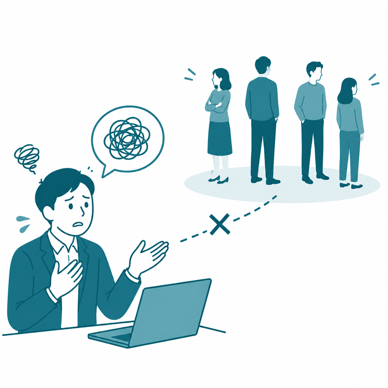 集客につながる説明が難しいイメージ
